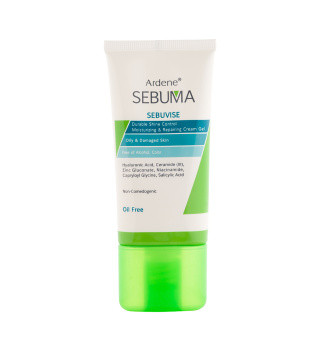 کرم ژل آبرسان ومرطوب کننده سبوما آردن مناسب پوست مختلط و چرب و آسیب دیده حجم 40 میل